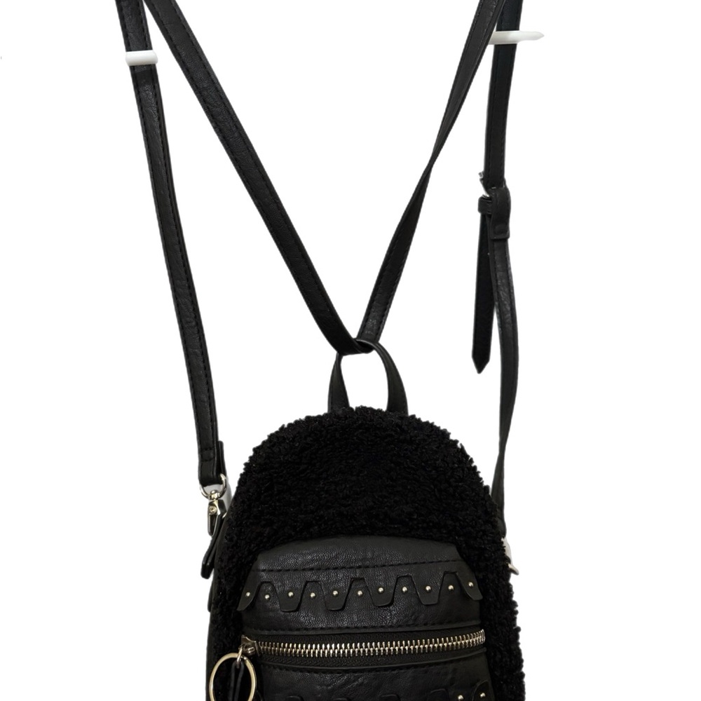 Danielle Nicole Black Textured Backpack